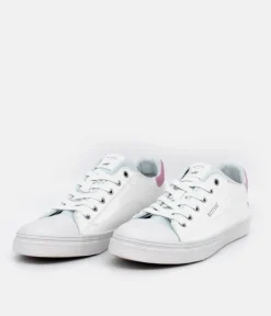Mustang Cute White/Blue Trainers