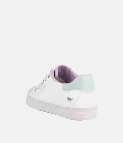 Mustang Cute White/Violet Trainers
