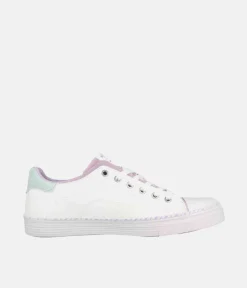 Mustang Cute White/Violet Trainers