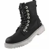 Mustang Fab Black Combi Ankle Boots