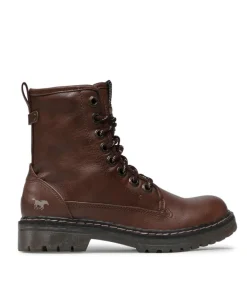Mustang Fab Chestnut Ankle Boots