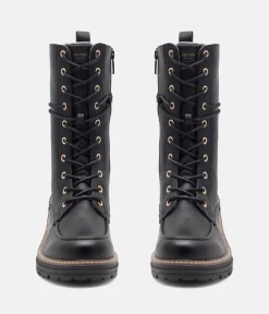 Mustang Fashionable Black Midi Ankle Boots