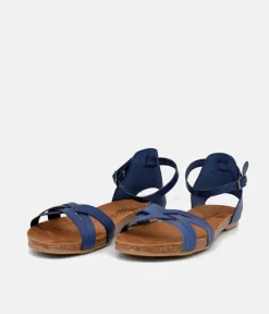 Mustang Fashionable Blue Ankle Strap Sandals