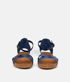 Mustang Fashionable Blue Ankle Strap Sandals