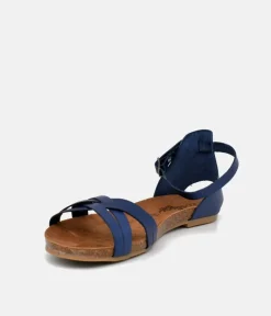 Mustang Fashionable Blue Ankle Strap Sandals