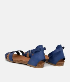 Mustang Fashionable Blue Ankle Strap Sandals