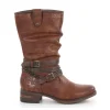 Mustang Fashionable Cognac Cowboy Midi Boots