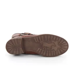 Mustang Fashionable Cognac Cowboy Midi Boots