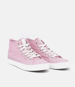 Mustang Fashionable Pink Hi-Top Sneaker