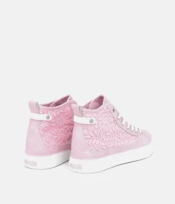 Mustang Fashionable Pink Hi-Top Sneaker