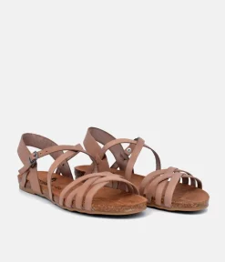 Mustang Fashionable Strappy Taupe Sandals