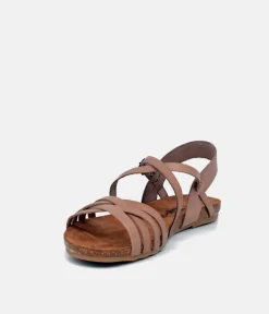 Mustang Fashionable Strappy Taupe Sandals