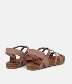 Mustang Fashionable Strappy Taupe Sandals