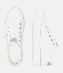 Mustang Fashionable White Lace Sneaker