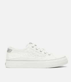 Mustang Fashionable White Lace Sneaker