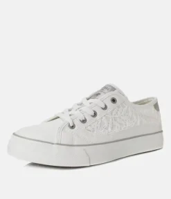 Mustang Fashionable White Lace Sneaker