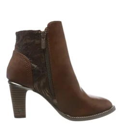 Mustang Funky Cognac Ankle Boots