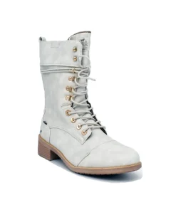 Mustang Ice White Midi Style Boots