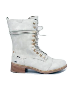 Mustang Ice White Midi Style Boots