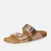 Mustang Metallic Rose Pink Twin Strap Sandal