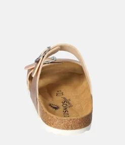 Mustang Metallic Rose Pink Twin Strap Sandal