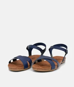 Mustang Pretty Blue Leather Sandals