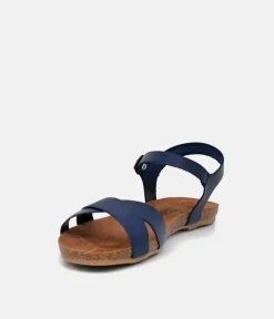 Mustang Pretty Blue Leather Sandals