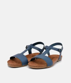Mustang Pretty Blue T-Bar Strap Sandals