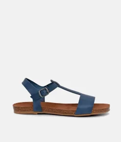 Mustang Pretty Blue T-Bar Strap Sandals