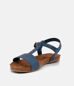 Mustang Pretty Blue T-Bar Strap Sandals
