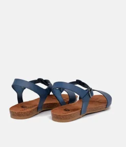 Mustang Pretty Blue T-Bar Strap Sandals