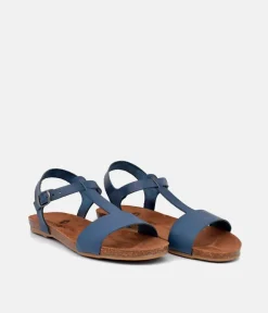 Mustang Pretty Blue T-Bar Strap Sandals