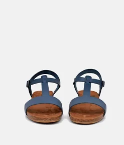 Mustang Pretty Blue T-Bar Strap Sandals