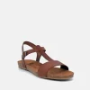 Mustang Pretty Brown T-Bar Strap Sandals