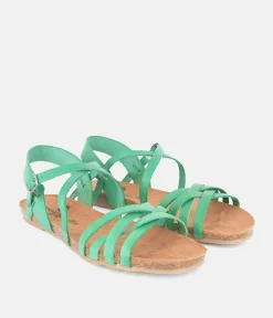 Mustang Pretty Green Strappy Sandals