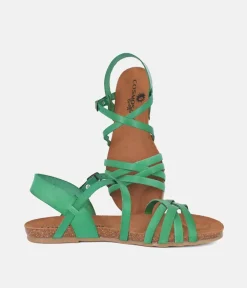 Mustang Pretty Green Strappy Sandals