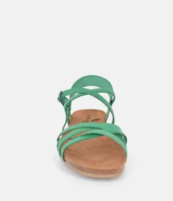 Mustang Pretty Green Strappy Sandals