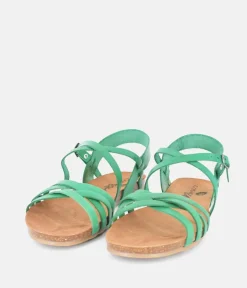 Mustang Pretty Green Strappy Sandals