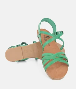 Mustang Pretty Green Strappy Sandals