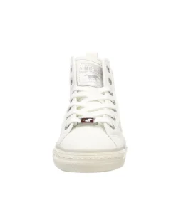 Mustang Pretty Ice White Lace High Top Trainers