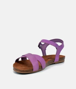 Mustang Pretty Lavender Leather Sandals