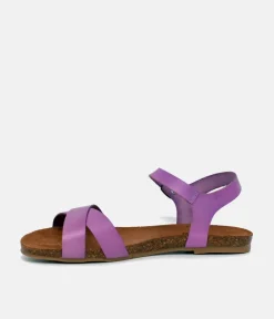 Mustang Pretty Lavender Leather Sandals