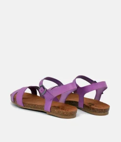 Mustang Pretty Lavender Leather Sandals