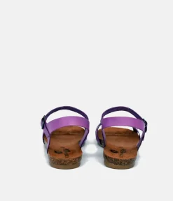 Mustang Pretty Lavender Leather Sandals