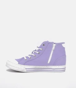 Mustang Pretty Purple Hi-Top Trainers