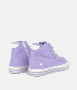 Mustang Pretty Purple Hi-Top Trainers