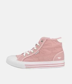 Mustang Pretty Rose Pink Hi-Top Trainers