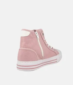 Mustang Pretty Rose Pink Hi-Top Trainers