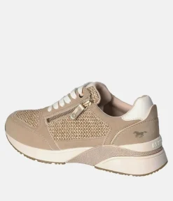 Mustang Sporty Beige Combi Fashion Sneakers