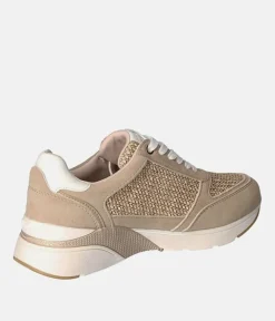 Mustang Sporty Beige Combi Fashion Sneakers